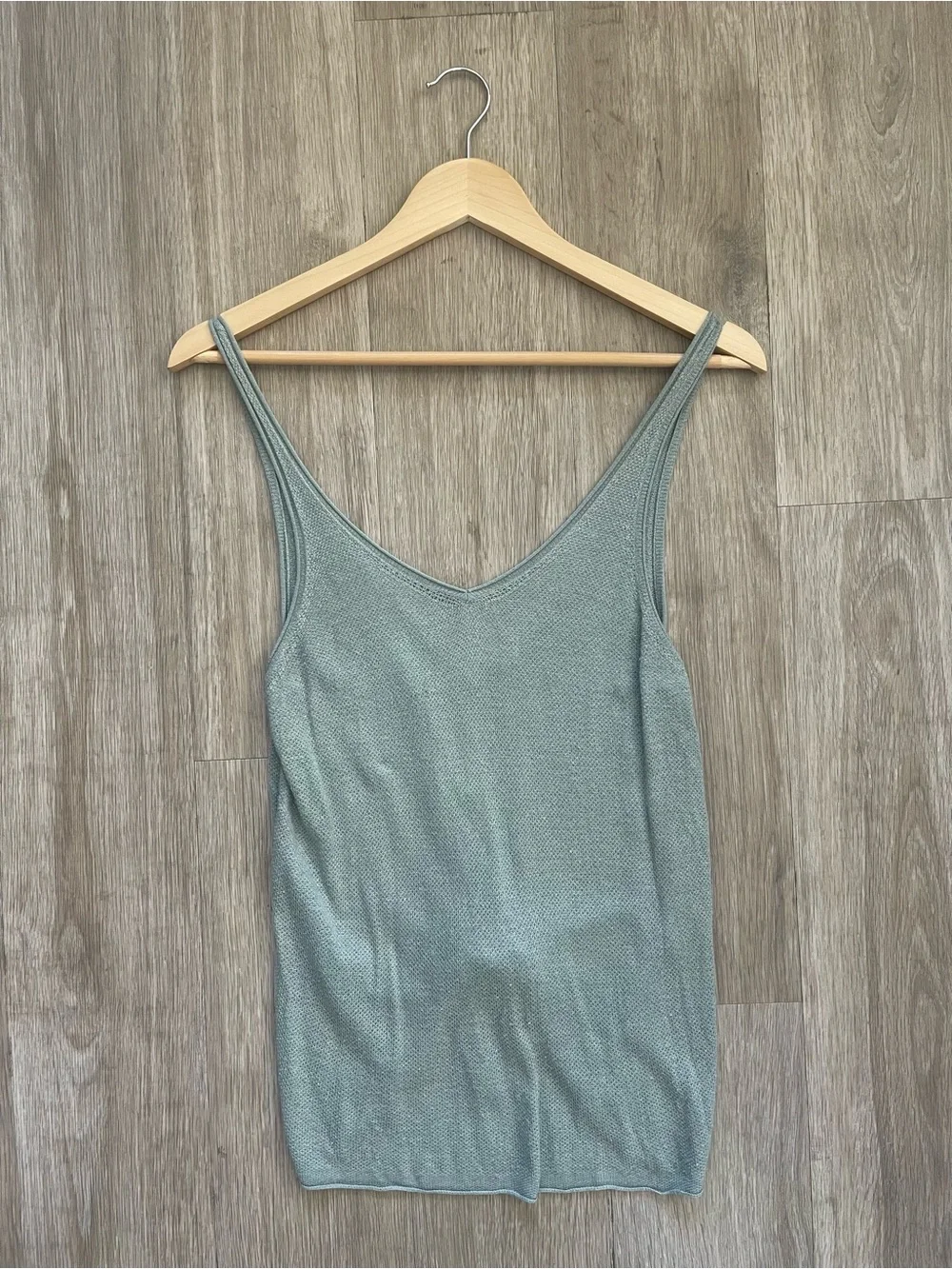 Lululemon x Taryn Toomey Sage Green Tie Front Tank Top Size M